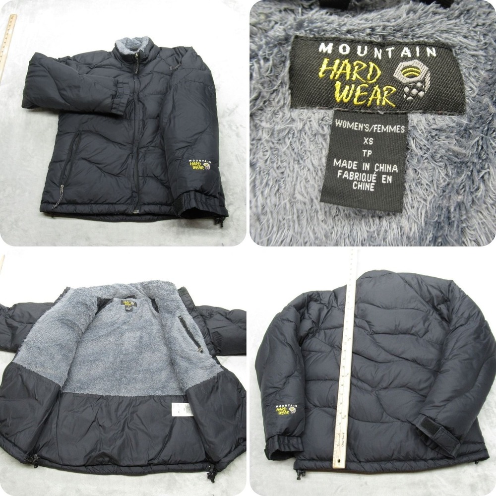 Mountain Hardwear Down Jacket Womens XS Black Insulated Thick Puffer‎ Outdoor
